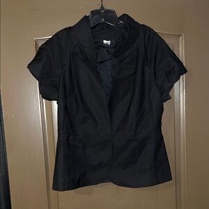 Cache Black Short Sleeve Blazer